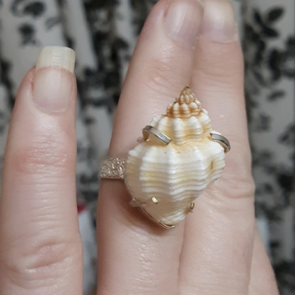 New Genuine Seashell 925 Silver Ring. - Picture 6 of 8